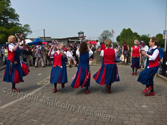 Nancy Butterfly performing in the arena at Upton on Severn